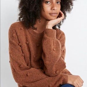 Madewell Brockton Bobble Sweater in Heather Cider